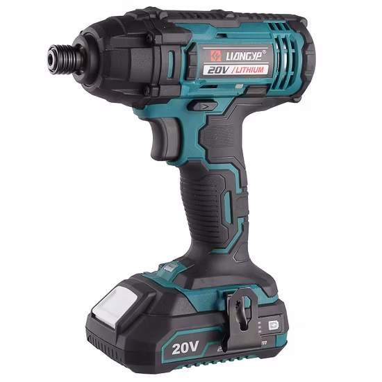 Liangye Battery Power Tool Combo Kits 18V Cordless Electric Impact Driver and Hammer Drill