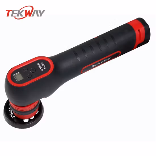 Herramienta eléctrica Tekway, minipulidora detallada de coches, diseño de pantalla Digital multifuncional, minipulidora inalámbrica, encerado de detalles