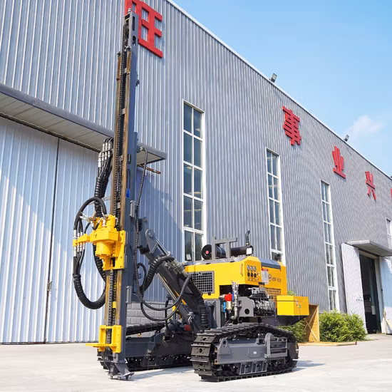 Venta caliente de recolección de polvo hidráulico/Diesel/oruga de goma/perforación DTH/máquina de perforación uso en minería/cantera/ingeniería de voladura